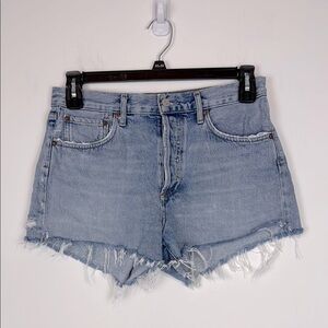 AGOLDE Parker Vintage Cutoff Denim Shorts. Size 27. Buttonfly. High Rise.